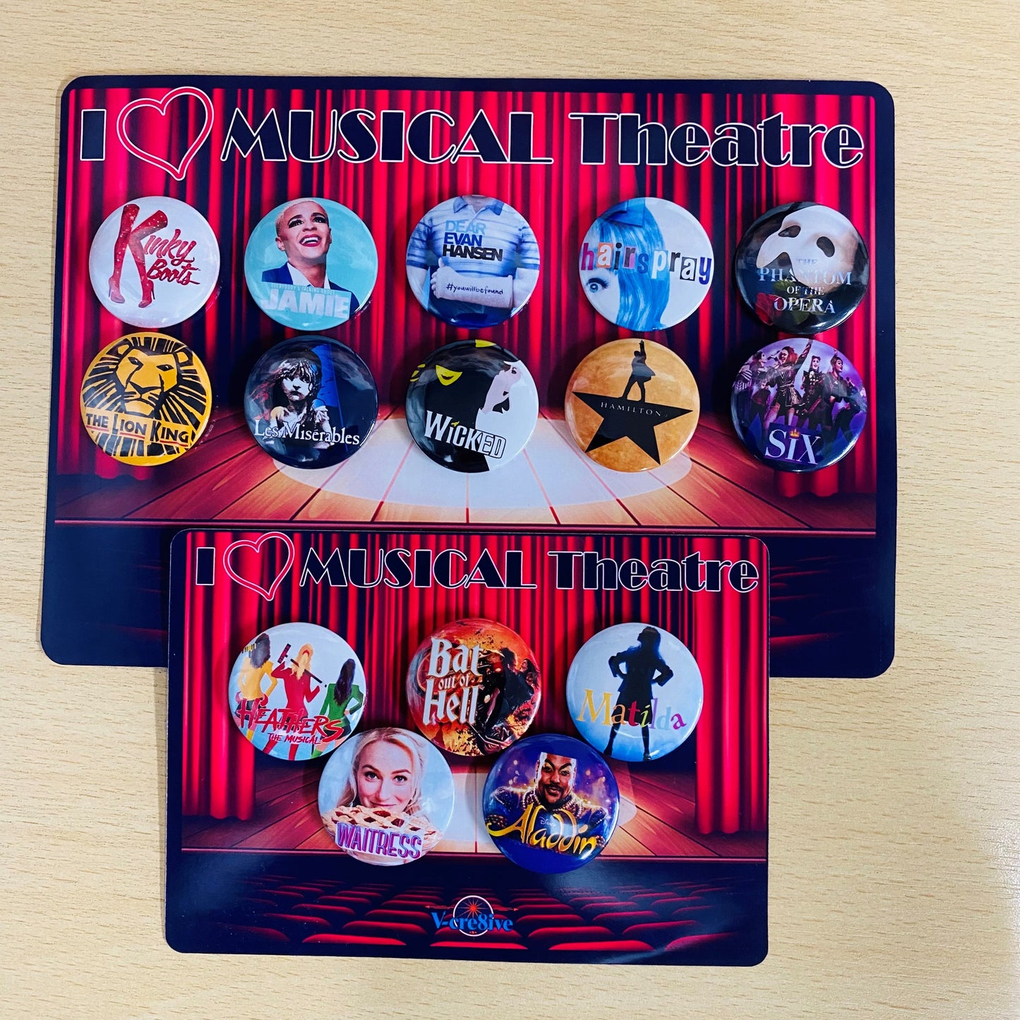 Musical Theatre 32mm Pinback Button Badges