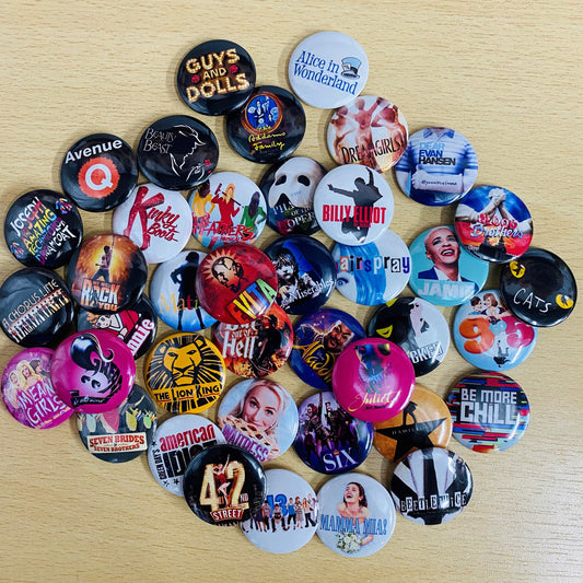 Musical Theatre 32mm Pinback Button Badges