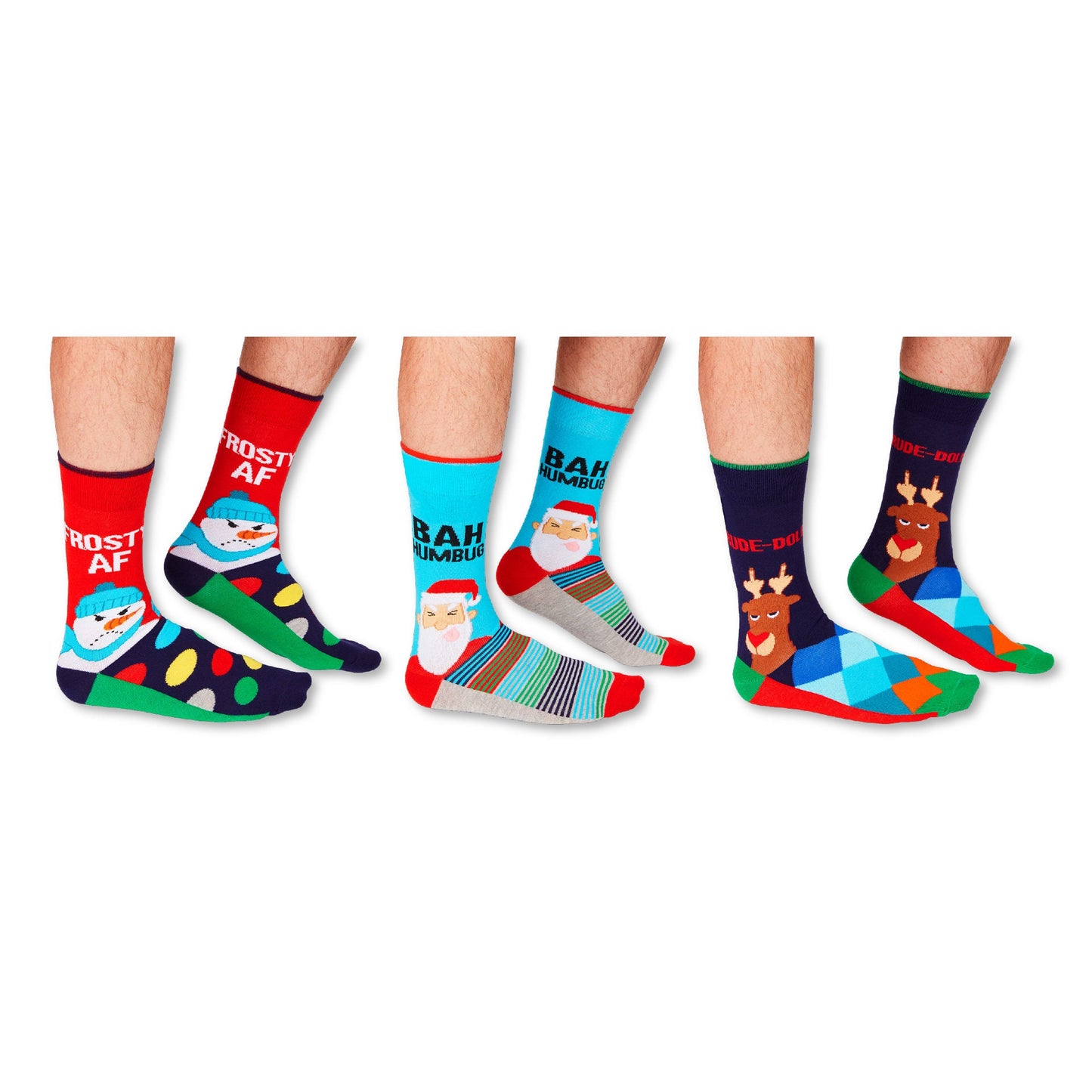 Bah Humbug Christmas Sock Gift Box