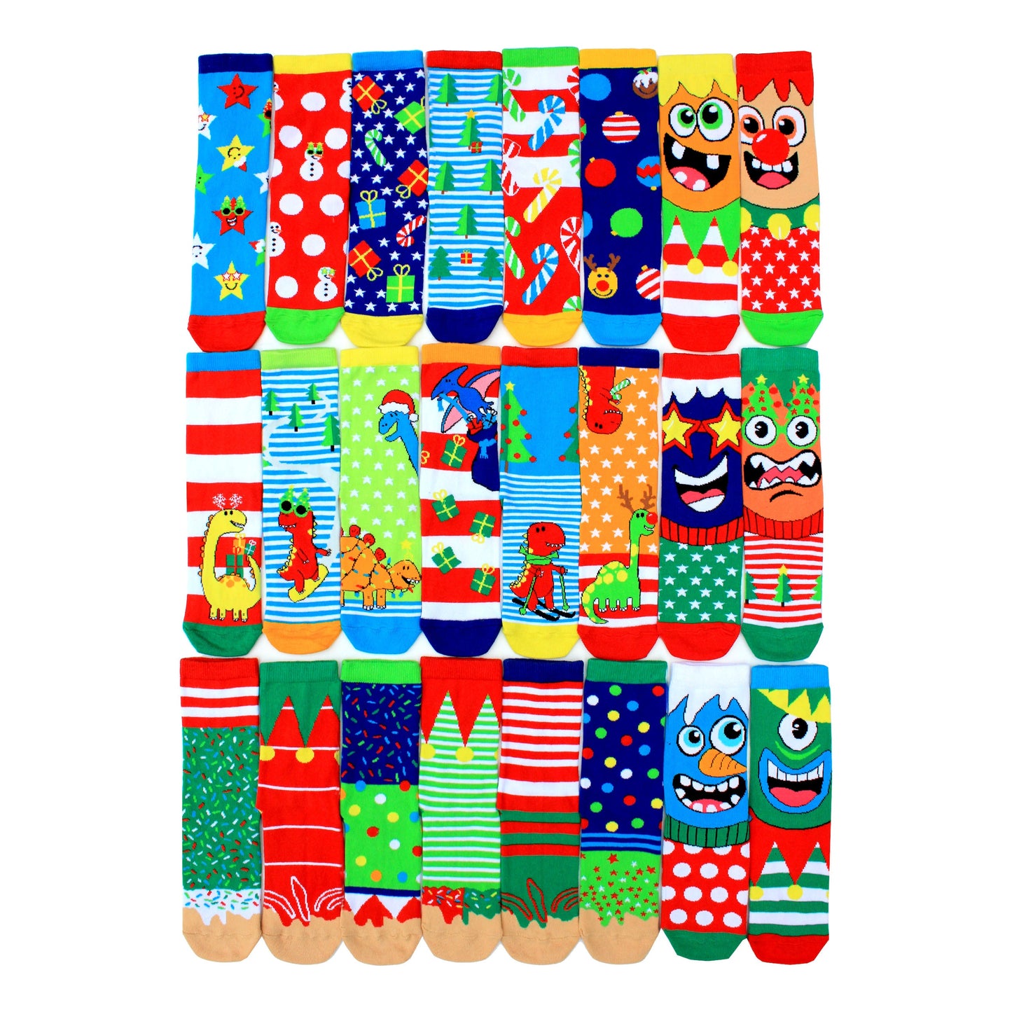 Kids Christmas Sock Advent Calendar