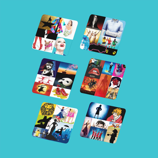 Musical Theatre Personalised and Non-Personalised Poster Coasters