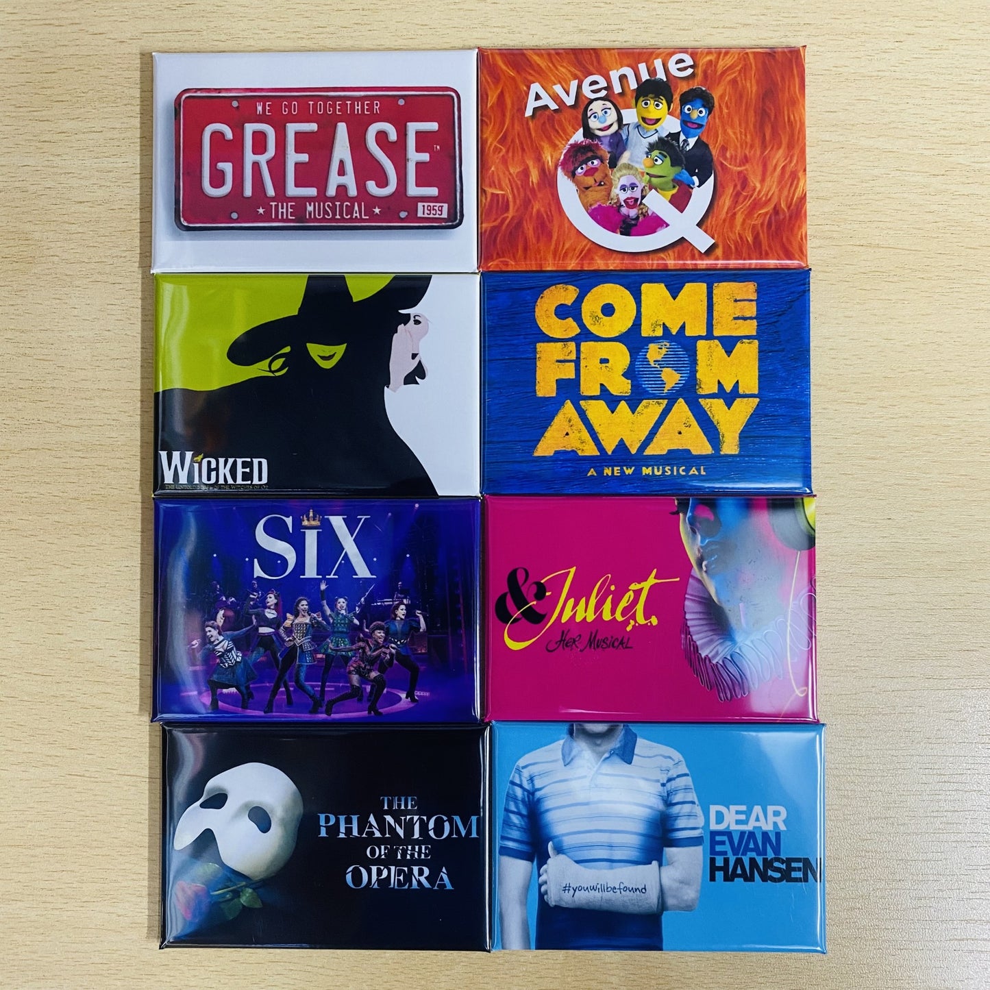 Handmade Musical Theatre Fridge Magnets