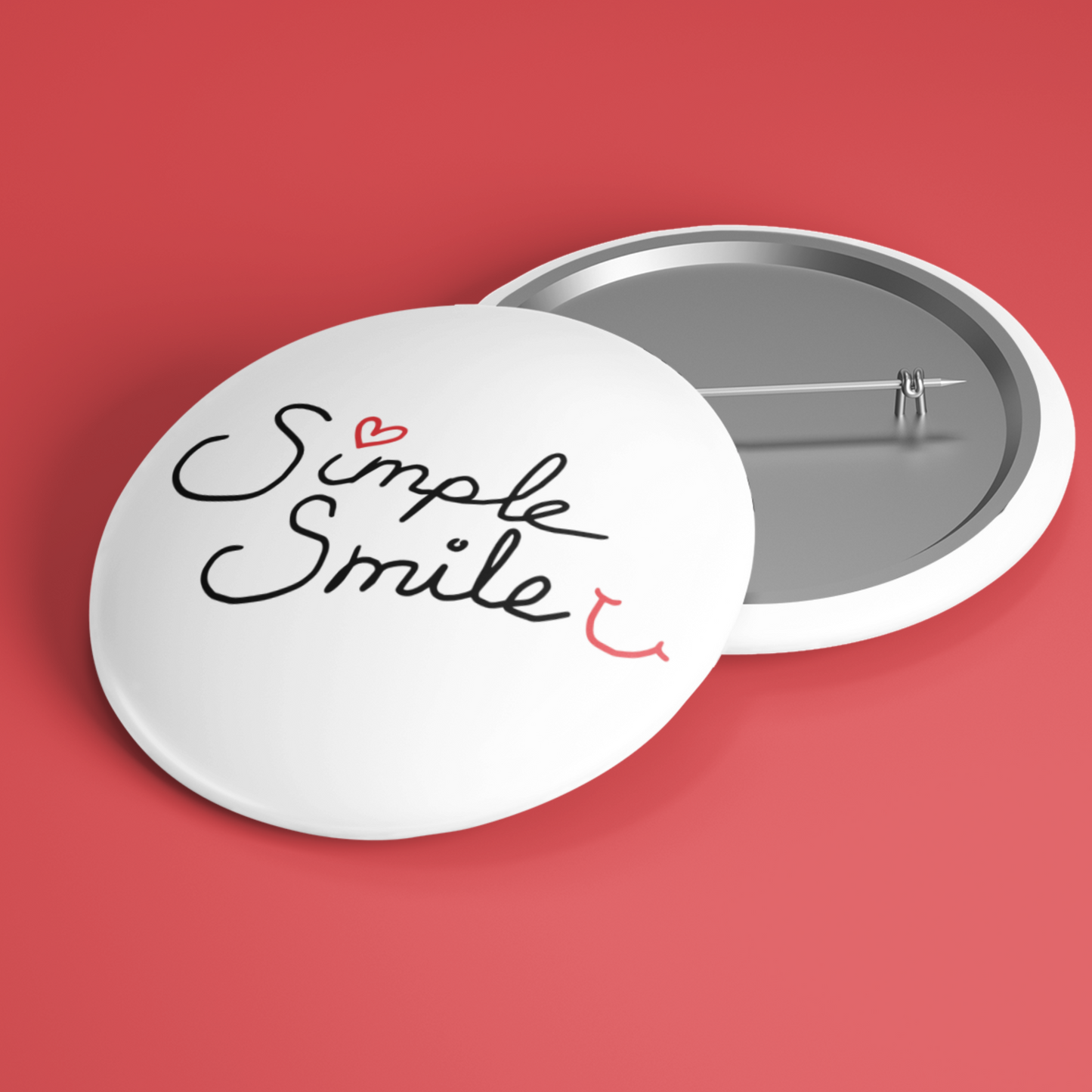 Simple Smile Pin Badge